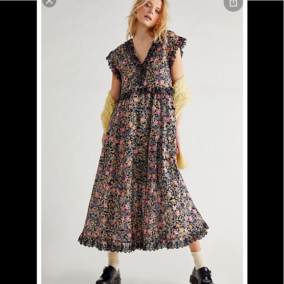 NWT Free People Milania Maxi Dress - Picture 3 of 7